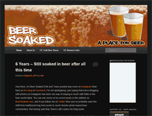 Tablet Screenshot of beersoaked.com
